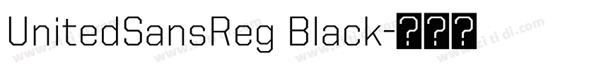 UnitedSansReg Black字体转换